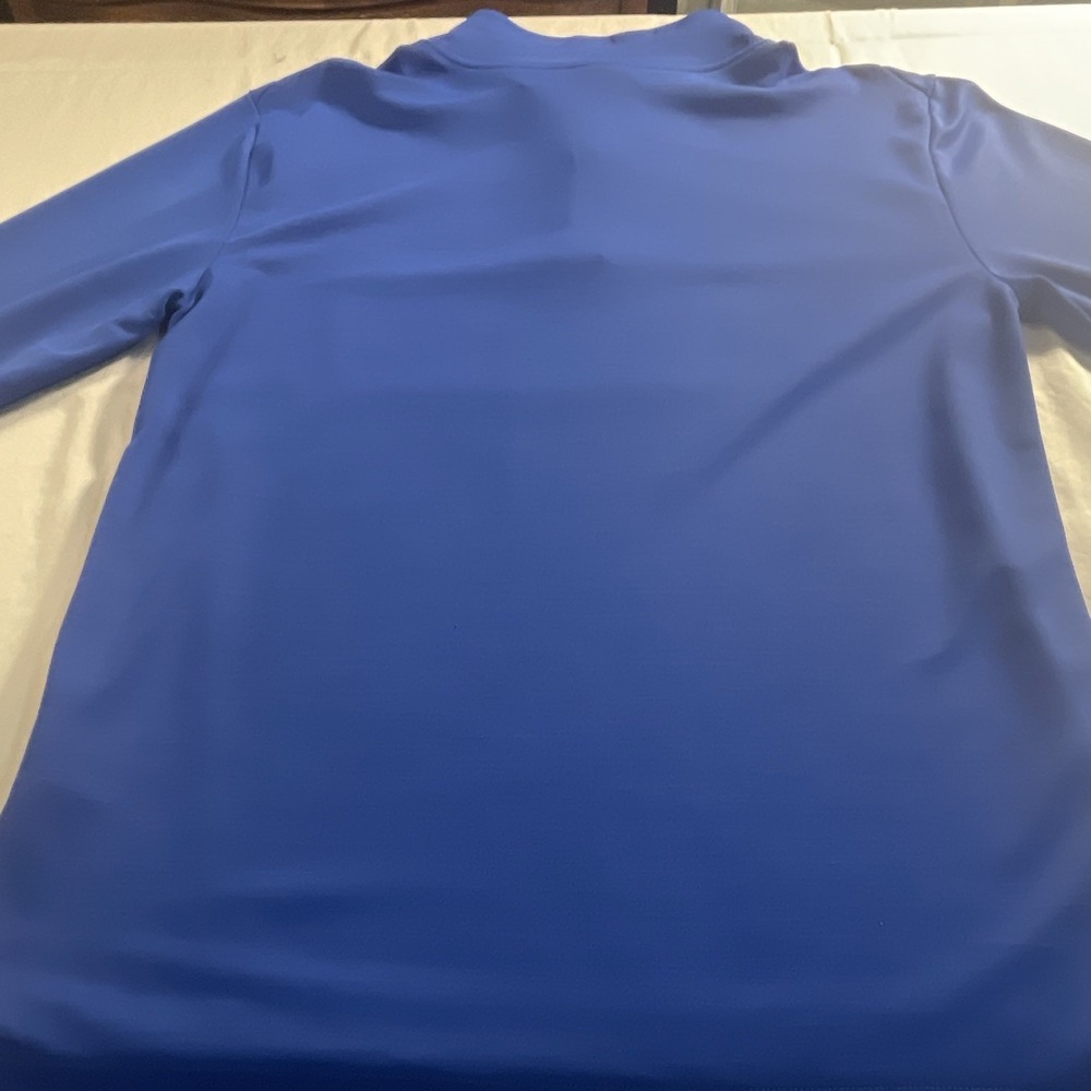 Nike Dri-FIT Men's Athletic Fit Blue 1/4 Zip Mock Neck Pullover Size S - Picture 7 of 10